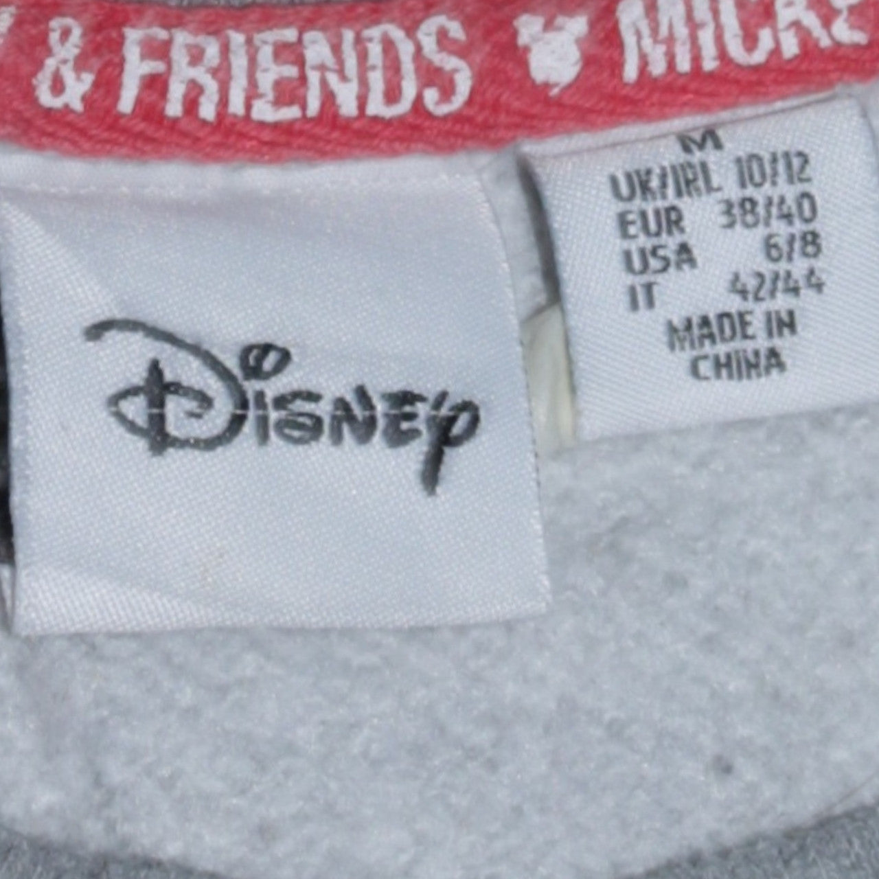 Womens UK Size M Disney Grey Pullover Sweatshirt