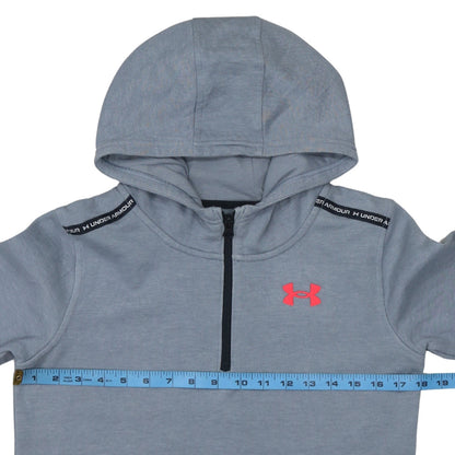 Boys UK Size 158 Under armour Grey Pullover Hoodie