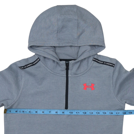 Boys UK Size 158 Under armour Grey Pullover Hoodie