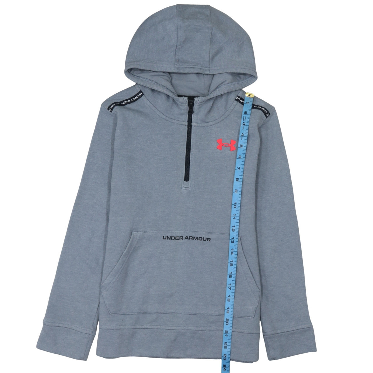 Boys UK Size 158 Under armour Grey Pullover Hoodie