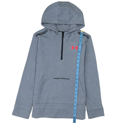 Boys UK Size 158 Under armour Grey Pullover Hoodie