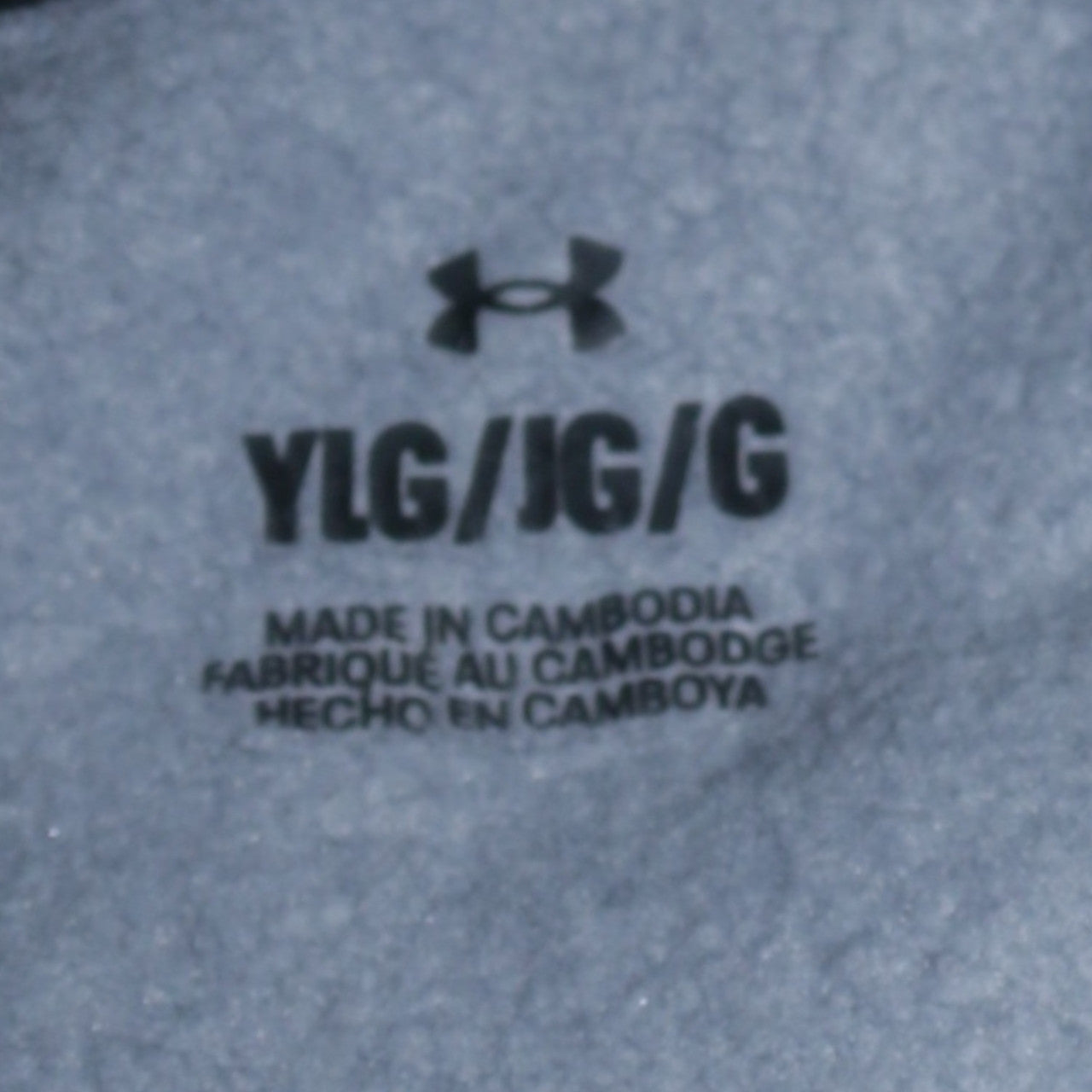 Boys UK Size 158 Under armour Grey Pullover Hoodie