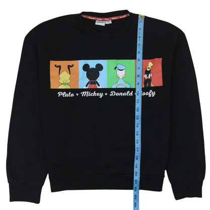 Womens UK Size S Disney Black Pullover Sweatshirt