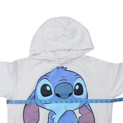 Womens UK Size 10/12 Disney White Pullover Hoodie
