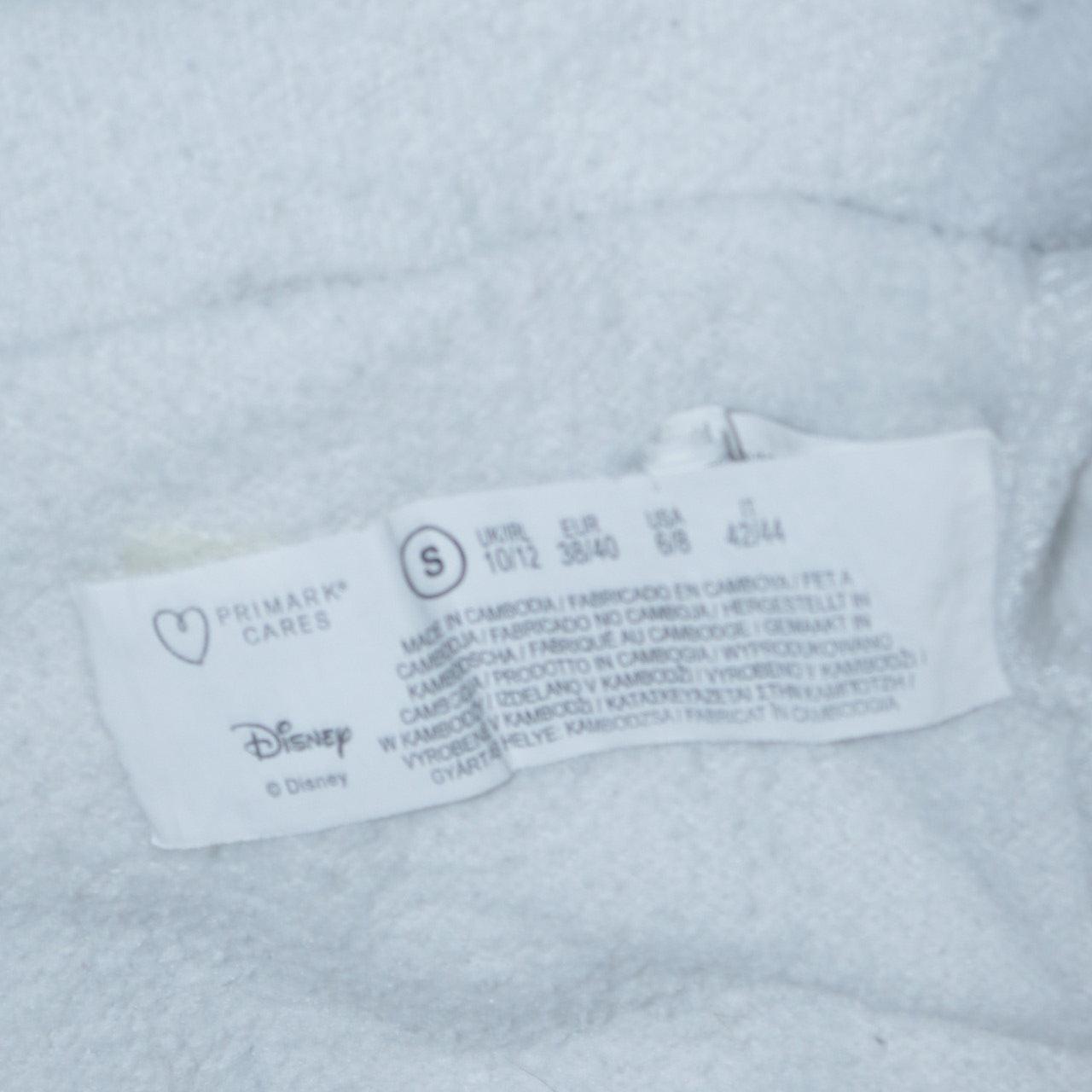 Womens UK Size 10/12 Disney White Pullover Hoodie