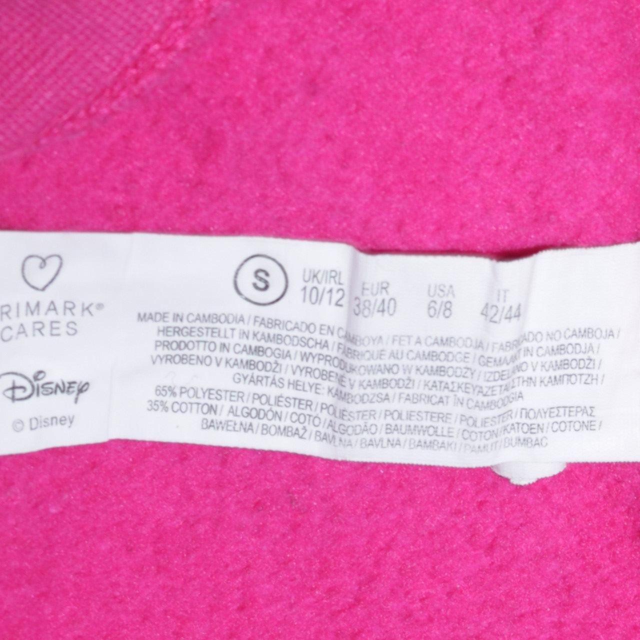 Womens UK Size 10/12 Disney Pink Pullover Sweatshirt