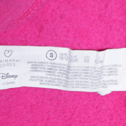 Womens UK Size 10/12 Disney Pink Pullover Sweatshirt