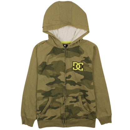 Boys UK Size XL DC Green Full Zip Hoodie
