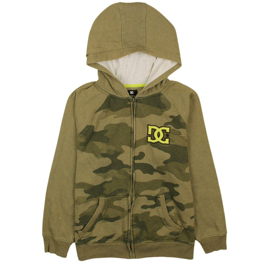 Boys UK Size XL DC Green Full Zip Hoodie