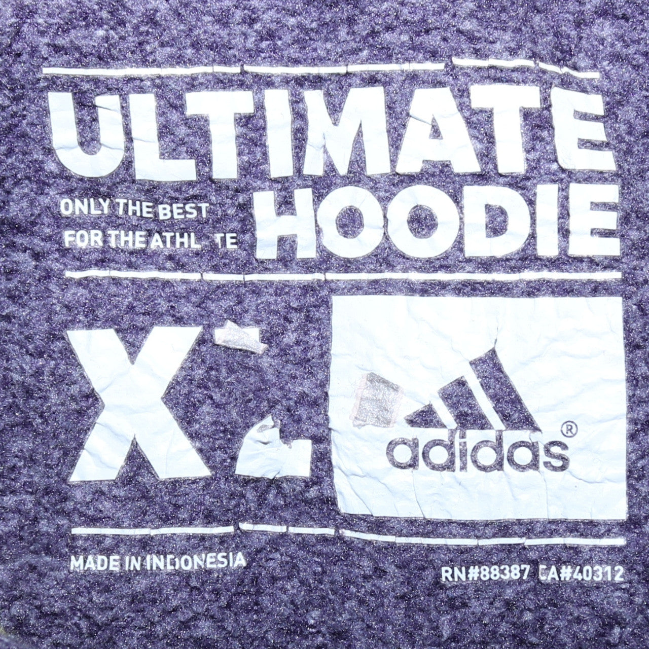 Womens UK Size XL adidas Purple Pullover Hoodie