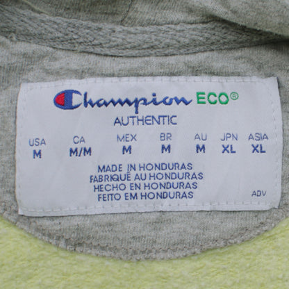 Womens UK Size M Champion Yellow Full Zip Hoodie