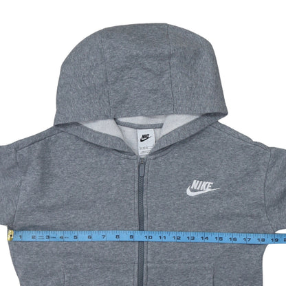 Boys UK Size L Nike Grey Full Zip Hoodie