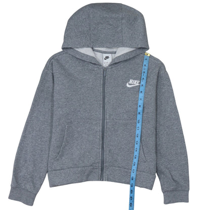 Boys UK Size L Nike Grey Full Zip Hoodie