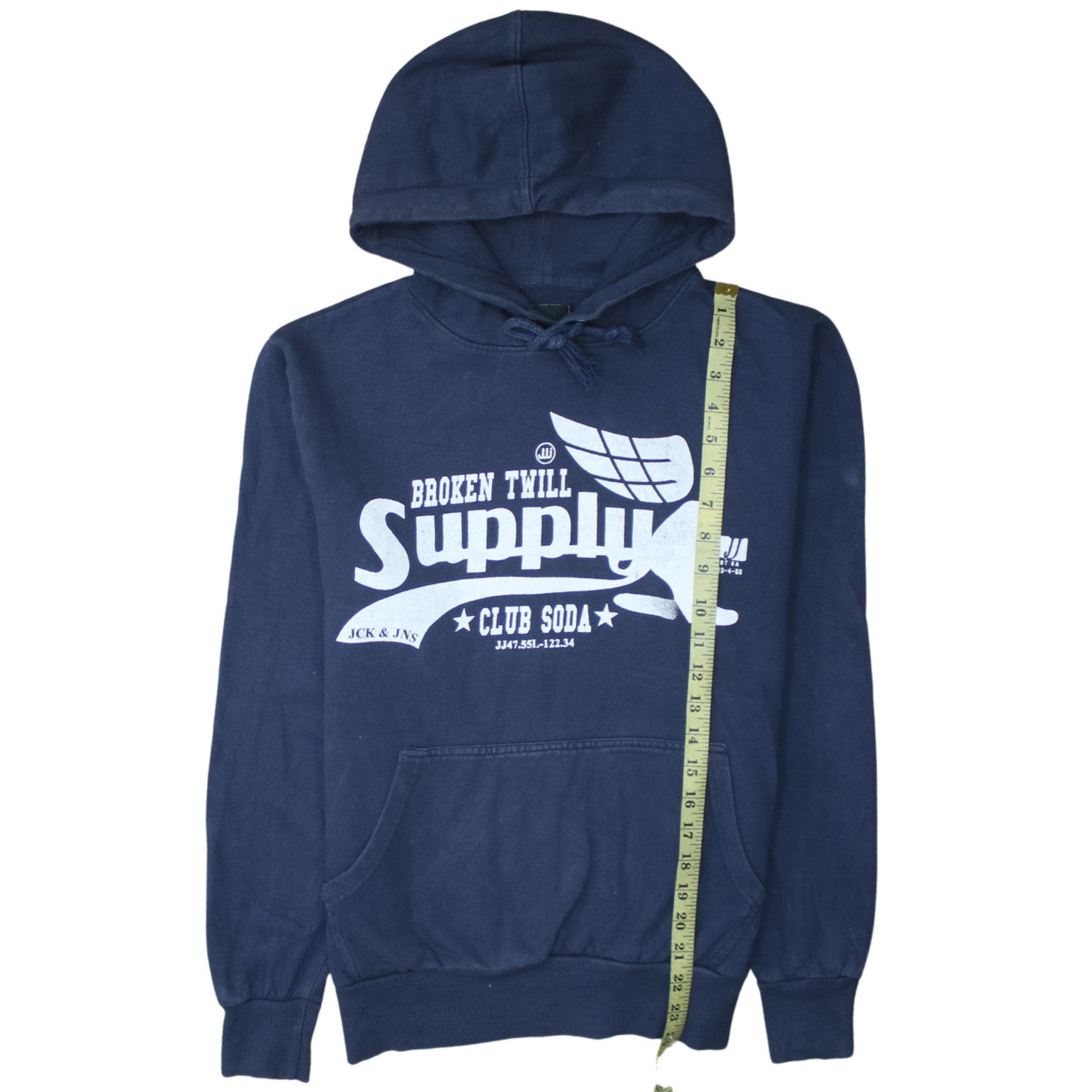 Mens UK Size M JACK & JONES Blue Pullover Hoodie