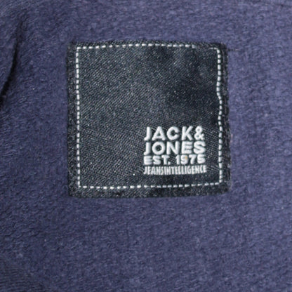 Mens UK Size M JACK & JONES Blue Pullover Hoodie