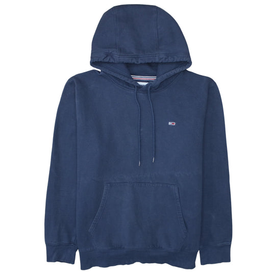 Mens UK Size L Tommy Jeans Blue Pullover Hoodie