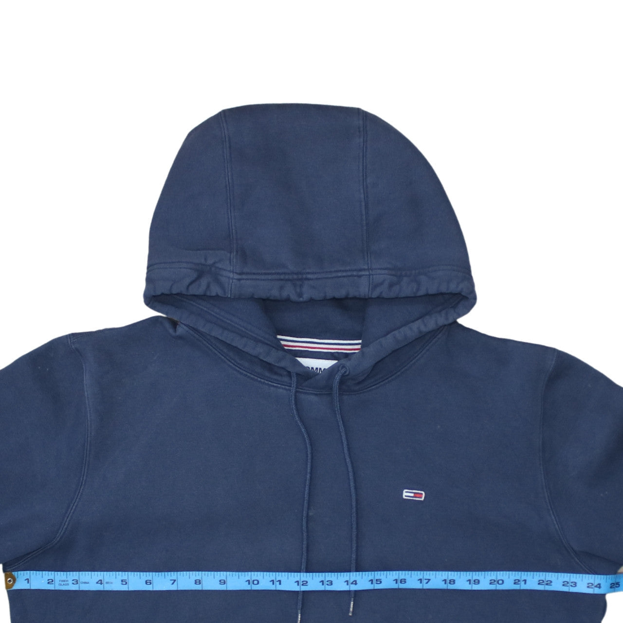 Mens UK Size L Tommy Jeans Blue Pullover Hoodie