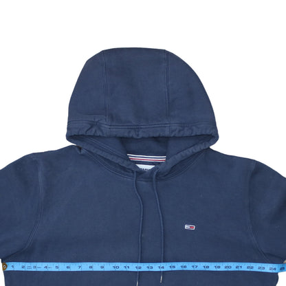 Mens UK Size L Tommy Jeans Blue Pullover Hoodie