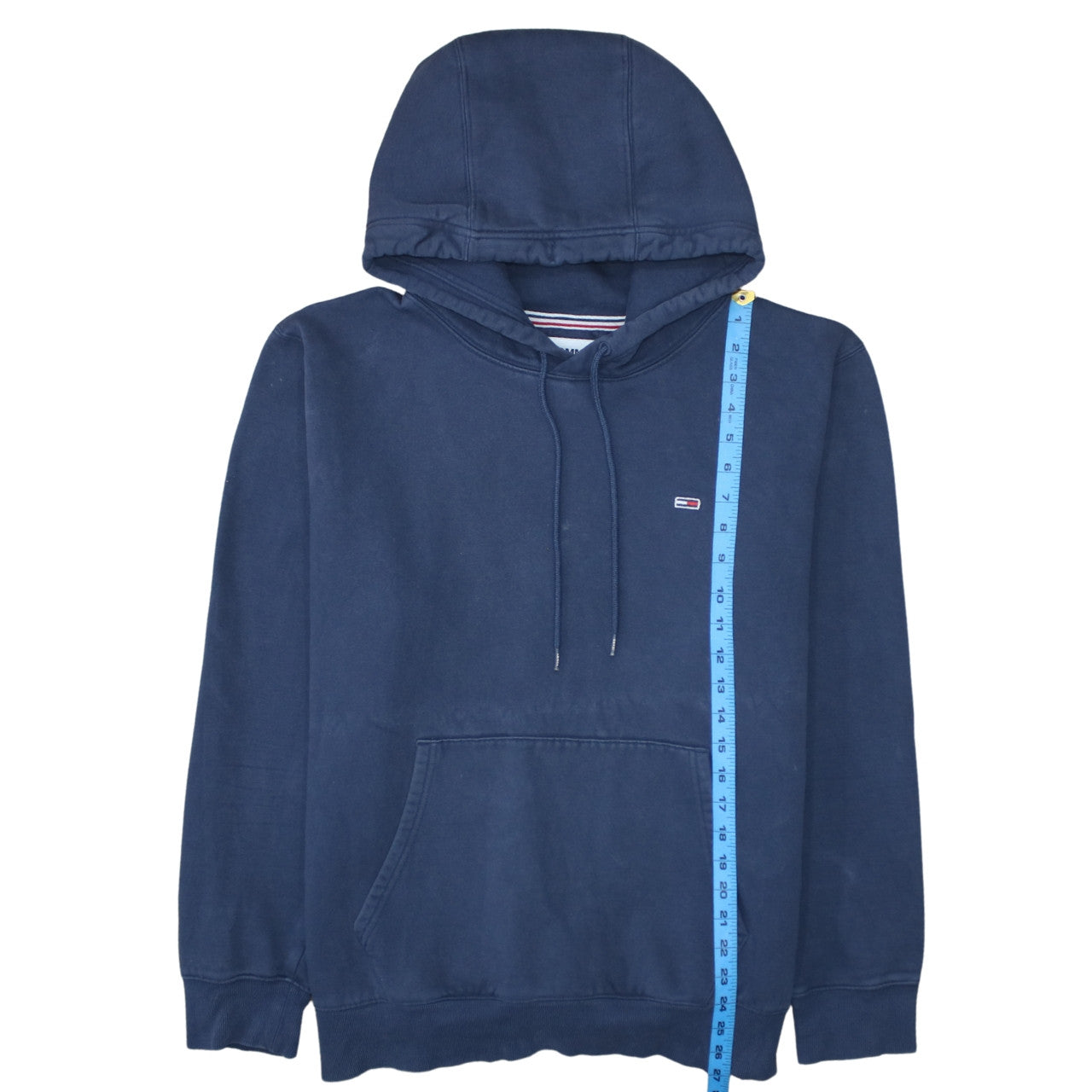 Mens UK Size L Tommy Jeans Blue Pullover Hoodie