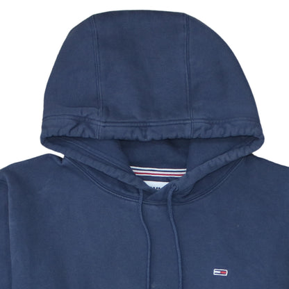 Mens UK Size L Tommy Jeans Blue Pullover Hoodie