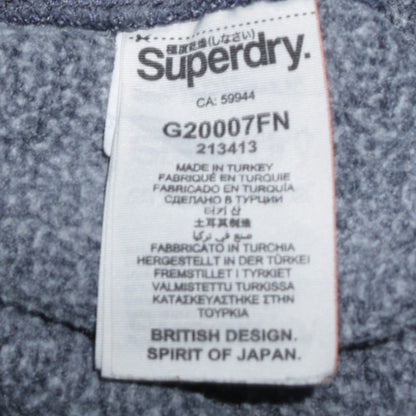 Womens UK Size M Superdry Grey Pullover Hoodie