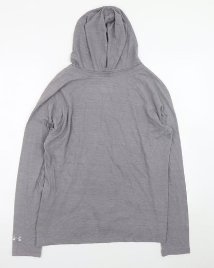 Mens UK Size XL Under armour Grey Pullover Hoodie