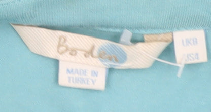 Womens UK Size 8 Boden Blue Basic Button-Up