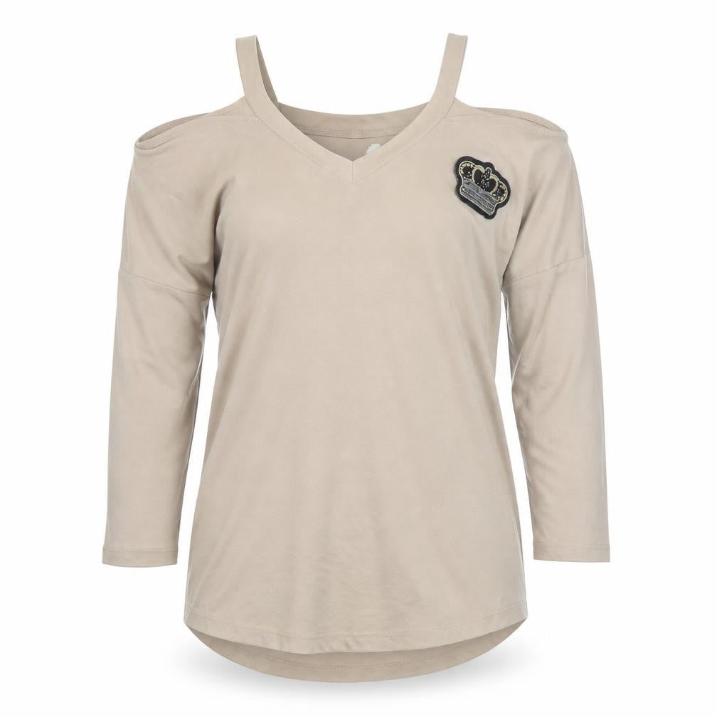 Womens UK Size 8 Stradivarius Beige Camisole T-Shirt