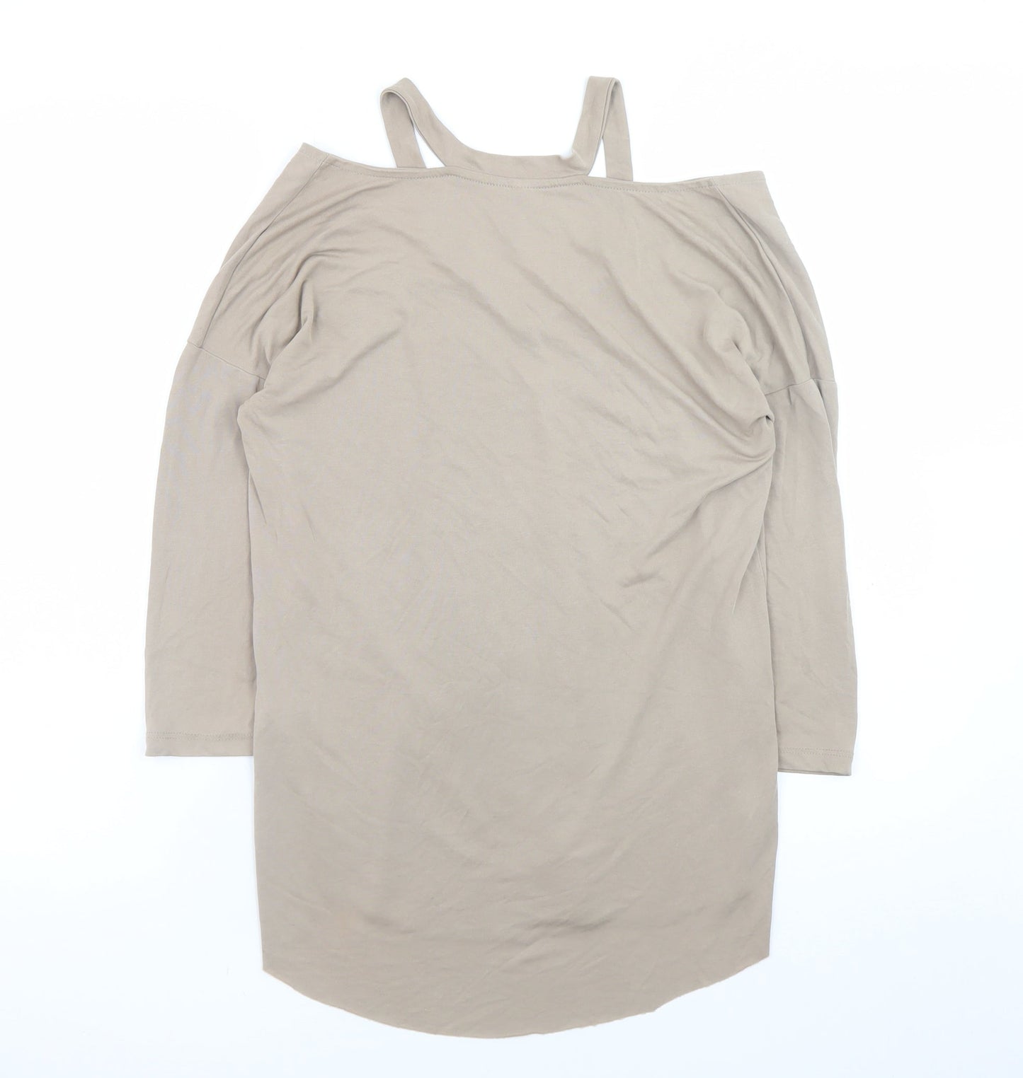 Womens UK Size 8 Stradivarius Beige Camisole T-Shirt