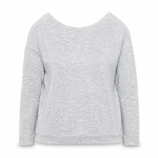 Miss Selfridge Women's Grey Wrap Jersey Long Sleeve Top Size 6