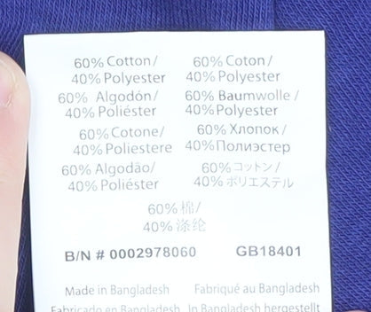 Mens UK Size 2XL McLaren Blue Full Zip Hoodie