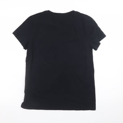Womens UK Size S Levi's Black Basic T-Shirt