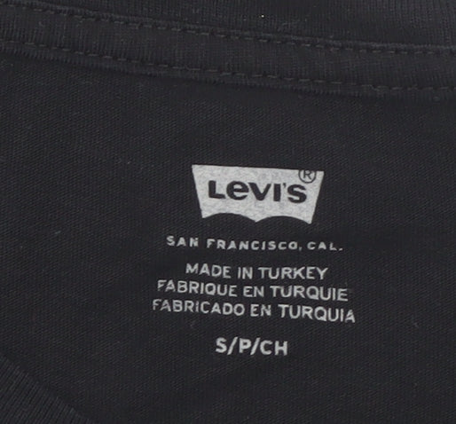Womens UK Size S Levi's Black Basic T-Shirt
