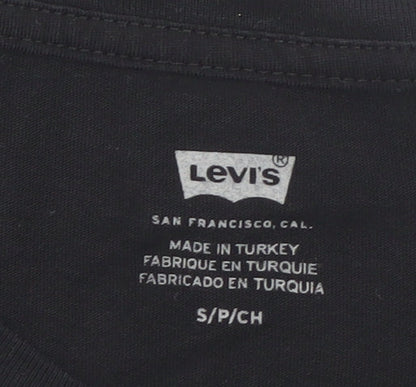 Womens UK Size S Levi's Black Basic T-Shirt