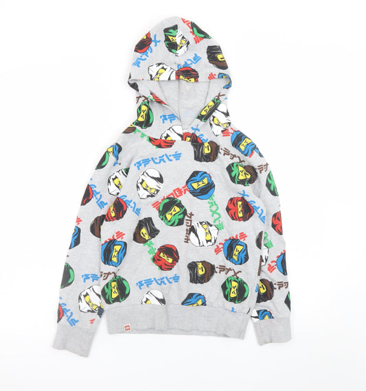 Boys UK Size 9-10 Years LEGO Grey Pullover Hoodie