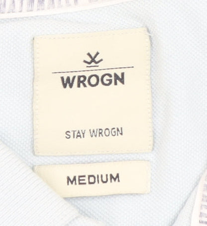 Mens UK Size M WROGN 100% Cotton Polo Shirt