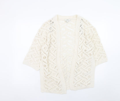 Womens UK Size XS Marks and Spencer Ivory Cardigan Jumper
