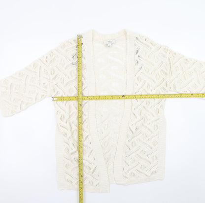 Womens UK Size XS Marks and Spencer Ivory Cardigan Jumper