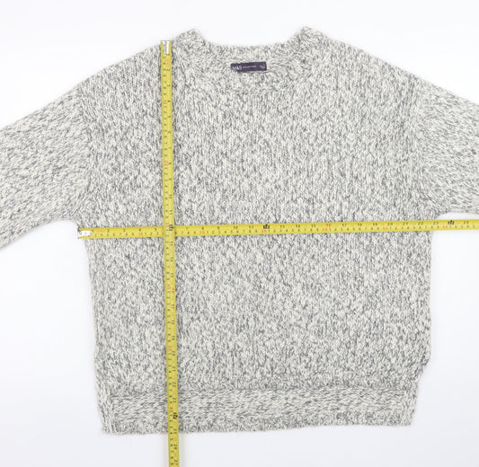 Mens UK Size L Marks and Spencer Grey Pullover Jumper