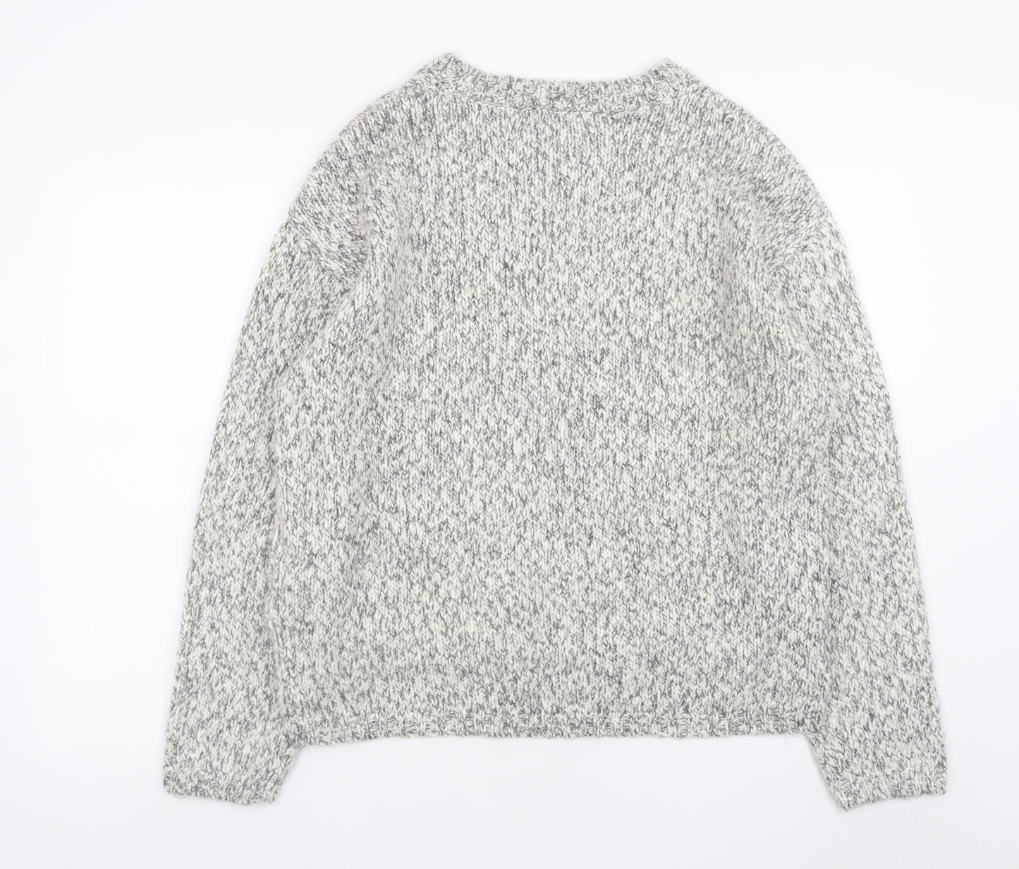 Mens UK Size L Marks and Spencer Grey Pullover Jumper