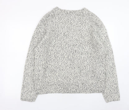 Mens UK Size L Marks and Spencer Grey Pullover Jumper