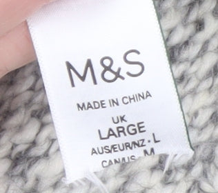 Mens UK Size L Marks and Spencer Grey Pullover Jumper