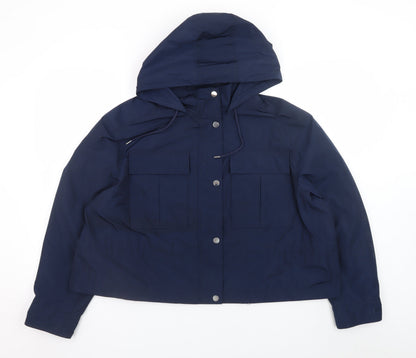 Womens UK Size 18 Marks and Spencer Blue Anorak Coat