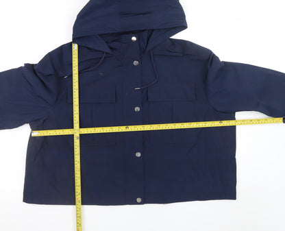 Womens UK Size 18 Marks and Spencer Blue Anorak Coat