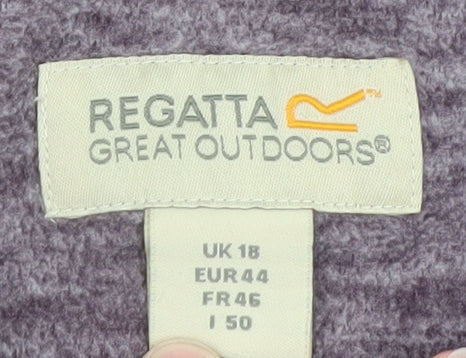 Womens UK Size 18 Regatta Purple Pullover Hoodie
