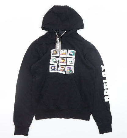 Boys UK Size 11-12 Years Roblox Black Pullover Hoodie