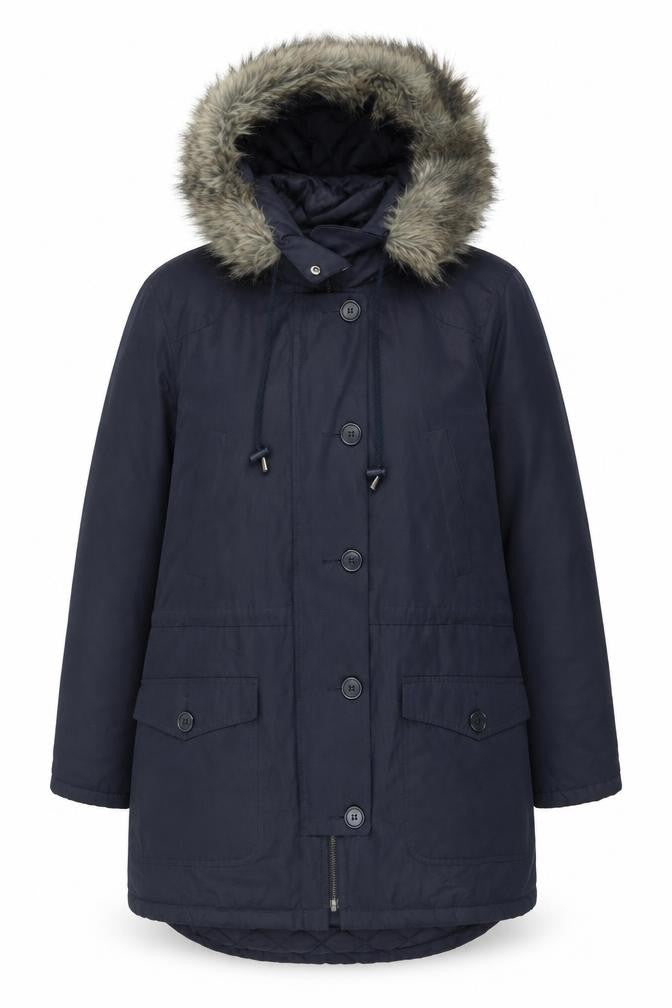Womens UK Size M Great Plains Blue Parka Coat