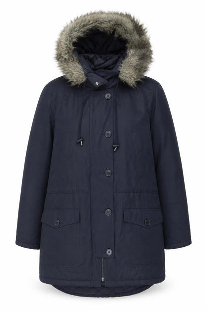 Womens UK Size M Great Plains Blue Parka Coat