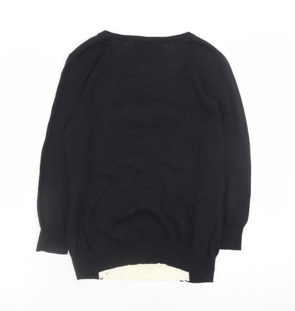 Womens UK Size 6 NEXT Black Cardigan Jumper