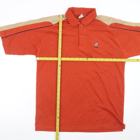 Mens UK Size L Lotto Cotton Polo Shirt